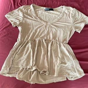 Brit & Bri Peplum Tee